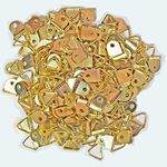 INFINITY ART PARTNER DIY Crafts Triangle -Shape Golden Metal Hook/ Hanger (100 pcs) Picture for DIY Crafts.