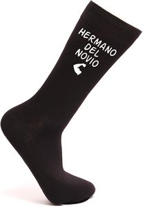 Los Eventos de la Tata. Calcetines divertidos para Boda - regalos boda para invitados - calcetines originales hombre (Hermano Novio)
