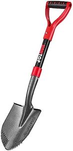 HANTOP Small Shovel Garden Shovel for Digging Short Handled Round Shovel Survival Shovel for Car, 28 inches