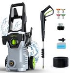 Pressure Washer, 4500PSI 2.8 GPM Max Power Washer with Foam Cannon Electric Pressure Washer 48FT for Cars, Fences, Patios, Decks, Patios and Driveway Powerwasher