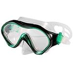 Yizerel Kids Swim Mask, Swimming Goggles with Nose Cover, Snorkel Gear Scuba Diving Snorkeling, Anti-Fog UV Protection Lens Waterproof Socket 180° View Angle Face Mask for Youth Children Junior Teens