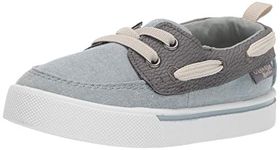 OshKosh B'Gosh Boy's Albie Boat Shoe, Sage, 3.5 UK Child