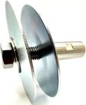 Pro-Graad Stainless Steel 5/8”-11 Angle Grinder Buff Extender Kit, Airway Buffing Polishing Wheel 2-1/4” Extension Shaft, Threaded Arbor Extension Adapter with 4” Steel Airway Safety Flanges