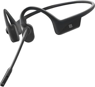 Shokz Opencomm Wireless Bone Conduction Headset, Black
