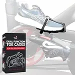 TrubliFit Bike Dual Function Toe Cages - Convert Peloton Pedals to Two Sided Toe Cages or Delta Cleats - Pedal Converters - Compatible with Peloton Bike & Peloton Bike+