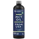 Carbamide Forte Pure MCT Oil C8 From USA | 100% Coconut Source | MCT Oil Keto & Paleo Friendly | Vegetarian – 500ml