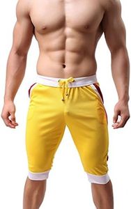 ONEFIT Men's Sport Trunks Riding Trousers Yellow L