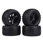 RC Tire,Dekaim 4pc/set 1:10 RC Wheel Tire Rubber Tires for hsp redcat Exceed Truck Off-road Car(7 Holes)