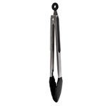 Starfrit Gourmet - 12" Silicone Tongs - Stainless Steel Handles - High Heat-Resistant Silicone