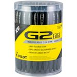 Pilot, G2 Edge Premium Gel Roller Pens, Fine Point 0.7 mm, Black, Tub of 36