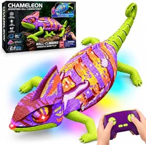 RC Wall Climbing Gecko, Remote Control Lizard Toys with Glowing LED Body