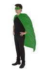 Zac's Alter Ego Fancy Dress Super Hero Cape & Mask Set Unisex Cloak Costume