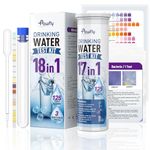 Pawfly 18 in 1 Drinking Water Test Kit, 125 Strips for Tap Water Well Swimming Pool Aquarium Spa, Home Water Quality Test Strips for pH Hardness Chlorine Lead Iron Copper Nitrate Fluoride & More