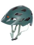 BELL Children's Sidetrack Youth Cycling Helmet, Matte Dark Green/Orange, Unisize 50-57 cm UK