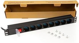 LINK Rack 19 Multi Socket 8 Universal Switched Socket C14