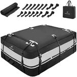 Maelstrom Rooftop Cargo Carrier,Car Roof Bag,15 Cubic Feet Waterproof Roof Rack Cargo Carrier,Tear Resistant Vehicle Cargo Carrier for Car with/without Rack,Gray (BST01-MSRB01-15CFBKGY-1)