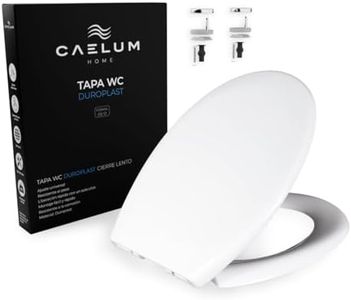 Caelum Home Tapa de WC. Asiento de inodoro universal en forma de O con cierre suave y lento, fácil montaje y limpieza. (450x370x50) mm (Forma de O)