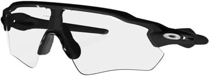 Oakley Men's Oo9208 Radar Ev Path Rectangular Sunglasses, Matte Black/Clear, 38 mm