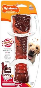 Nylabone Extreme Tough Dog Chew Toy Bone, Durable, Cleans Teeth, Beef Jerky Flavour, X-Large, for Dogs Over 23 kg