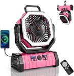 Odoland 30000mAh Camping Fan with L