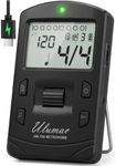 AM-709 Rechargeable Digital Metronome with Vocal Counting for Piano, Guitar, Drum, Violin and All Instruments