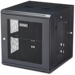 StarTech.com 4-Post 12U Wall Mount Network Cabinet w/ 1U Shelf, 19" Wall-Mounted Server Rack for IT / Data Computer Equipment