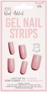 Ardell Nail Addict Gel Nail Strips - Peony Dreams, Cures with LED/UV Lamp, Lasts Up To 14 Days, 1-pack