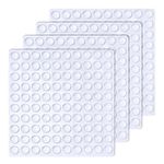 BIGGKIDDO Pack of 400 Rubber Buffers, 6 x 2 mm, Transparent Self-Adhesive Elastic Buffer Door Stopper, Furniture Buffer for Doors, Windows, Drawers, Cupboards, Keyboards, Noise Reduction, Non-Slip