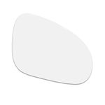 ACROPIX Passenger Right Side Rear View Mirror Glass Replacement Fit for Volkswagen Jetta Passat GTI R32 Rabbit with Adhesive - Pack of 1 White Glass