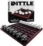 Swooc Dittle - Dice Battle|Ages 6+|Unique Wooden Coffee Table Games For Adults And Family|Best Board Games For Kids 2 Player|Bar Games For Adults Indoor Tabletop Games|Wood Table Top Games Adult