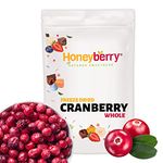 Freeze Dried Cranberry Whole 200g - No Added Sugar, 100% Natural, Gluten Free, Vegan Friendly