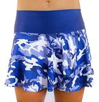 Faye+Florie Holly Tennis Skirt (Blue Camo, Large)