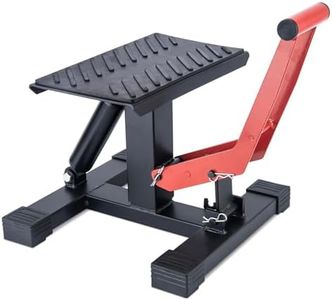 TDR Dirt Bike Lift Stand Motorcycle Jack Adjustable Hydraulic 350lbs Capacity Steel Rubber Anti Slip Motocross Pit Bike Maintenance Repair