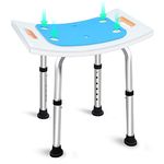 Doctcare Shower Stool for Inside Shower, Nonslip Bath Shower Seat for Tub and Bathroom, bath chair for Seniors, Elderly, Disabled, Handicap and Injured, 350lbs