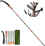 Pole Saws for Tree Trimming, Manual Pole Saws 7.8 Feet Extension Pole Tree Trimmer Cut Tree Branch Garden Tools Loppers Hand Pruning Saws for Sawing and Shearing