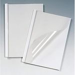 GBC Standard Thermal Binding Covers, 4mm, 40 Sheet Capacity, A4, White, Pack of 100, IB370038