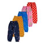 T2F Girl's Regular Fit Track Pants (GLSTRK04_Multicolor 3_9-10 Years)