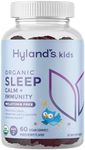 Hyland's Kids - Melatonin Free Organic Sleep Aid Gummies with Calm & Immune Support - with Chamomile, Elderberry & Passion Flower, Helps with Sleeplessness & Restlessness, 60 Vegan Gummies