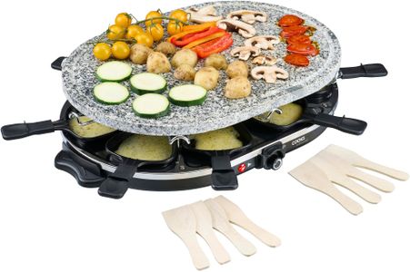 Cooks Professional Raclette Grill 1200W – Non-Stick Electric Tabletop