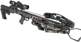 Killer Instinct LOGIX 435 Crossbow Kit 435 FPS 210 LB Draw Weight - LET-Down DE-Cocking Triggerbox with X CAM System and Illuminated 4x32 Scope