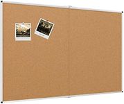 VIZ-PRO Large Cork Bulletin Board/F