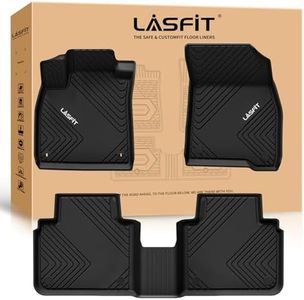 LASFIT Floor Mats for Honda Accord Sedan 2023-2025 (Include Hybrid Models), All Weather TPE Car Liners,1st and 2nd Row, Black