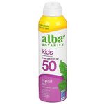 Alba Botanica, Kids Spray Sunscreen SPF 50, 6 Ounce - Packaging may vary