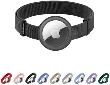 BuddyArmor Cat Airtag Collar, US IDA Gold Award Cat Safety Collar Non Breakaway Elastic Airtag Collar Lightweight Airtag Holder Anodized Aluminium Case for Kitten Small to Large Cats,M(Midnight Black)