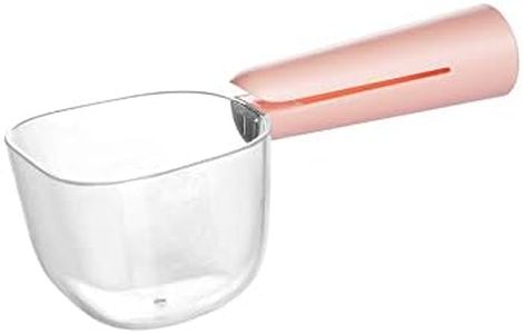 Fenenik Pet Cat Dog Food Scoop, Dog Food Cup Capacity Cat Food Scooper With Sealing Clip, Ice, Coffee Bean, Flour Scoop Pink