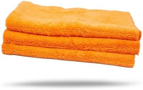 Maxshine 16" x 16" Universal 500GSM Orange Edgeless Microfiber Towel – Ultra-Soft & High Absorbency – Ideal for Car Detailing, Polishing & Finishing – Scratch-Free, Lint-Free Cloth
