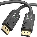 8K DisplayPort 2.0 Cable – 3ft – DP 2.0 Cable with Special A.I.S. Shielding for Gaming PCs/Gaming laptops and high Resolution 4K / 8K or Super Fast 144Hz, 240Hz or 360Hz by CableDirect