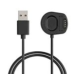 kwmobile USB Cable Charger Compatible with Suunto 7 Cable - Charging Cord for Smart Watch - Black