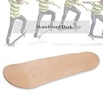 Skateboard Decks, Maple Wood Blank Double-Warped Skateboard Deck 8.0 Inch Concave Board Accessory for Skate Scooter