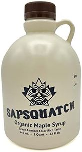 Sapsquatch Organic Maple Syrup - Quart - Grade-A Amber Rich